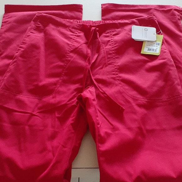 Code Happy Medical Scrub Pants RED XST - Picture 1 of 4